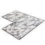 Mijölnir Juego de alfombras de baño Marble - White